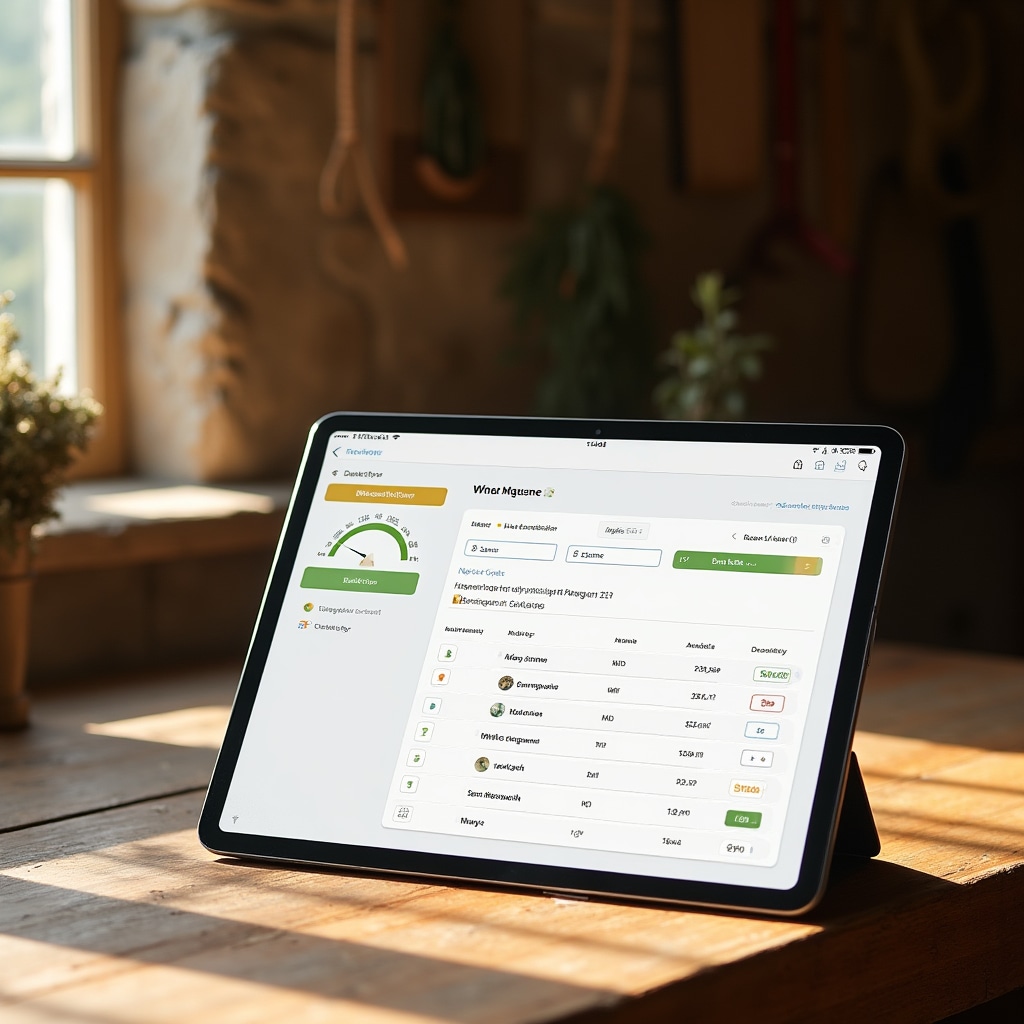Schermata della dashboard di gestione XeliqrixHub su tablet